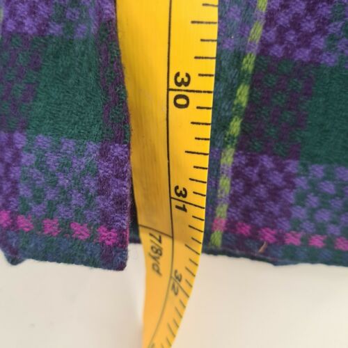 Pendleton Women's Size 16 Pleated Purple Green Black Wool Plaid Skirt - Fresh Stock Dated February 2026