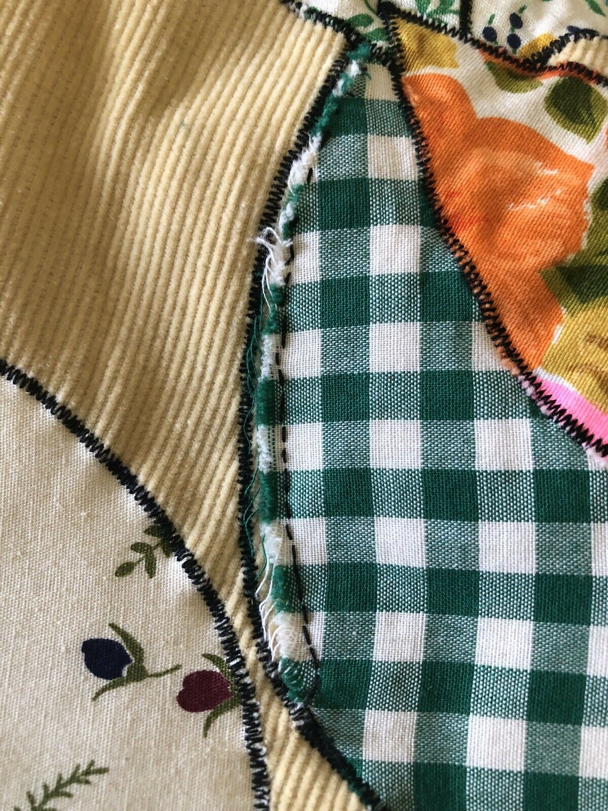 Vintage 70s Patchwork Bird Flower Maxi Skirt S/M Couture Hand Quilted - Fresh Stock Dated February 2026