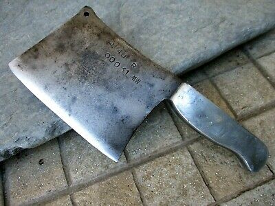 Vintage Handmade Signature Old Meat Cleaver Butcher Carbon Steel Knife Chopper - Fresh Stock Dated December 2025
