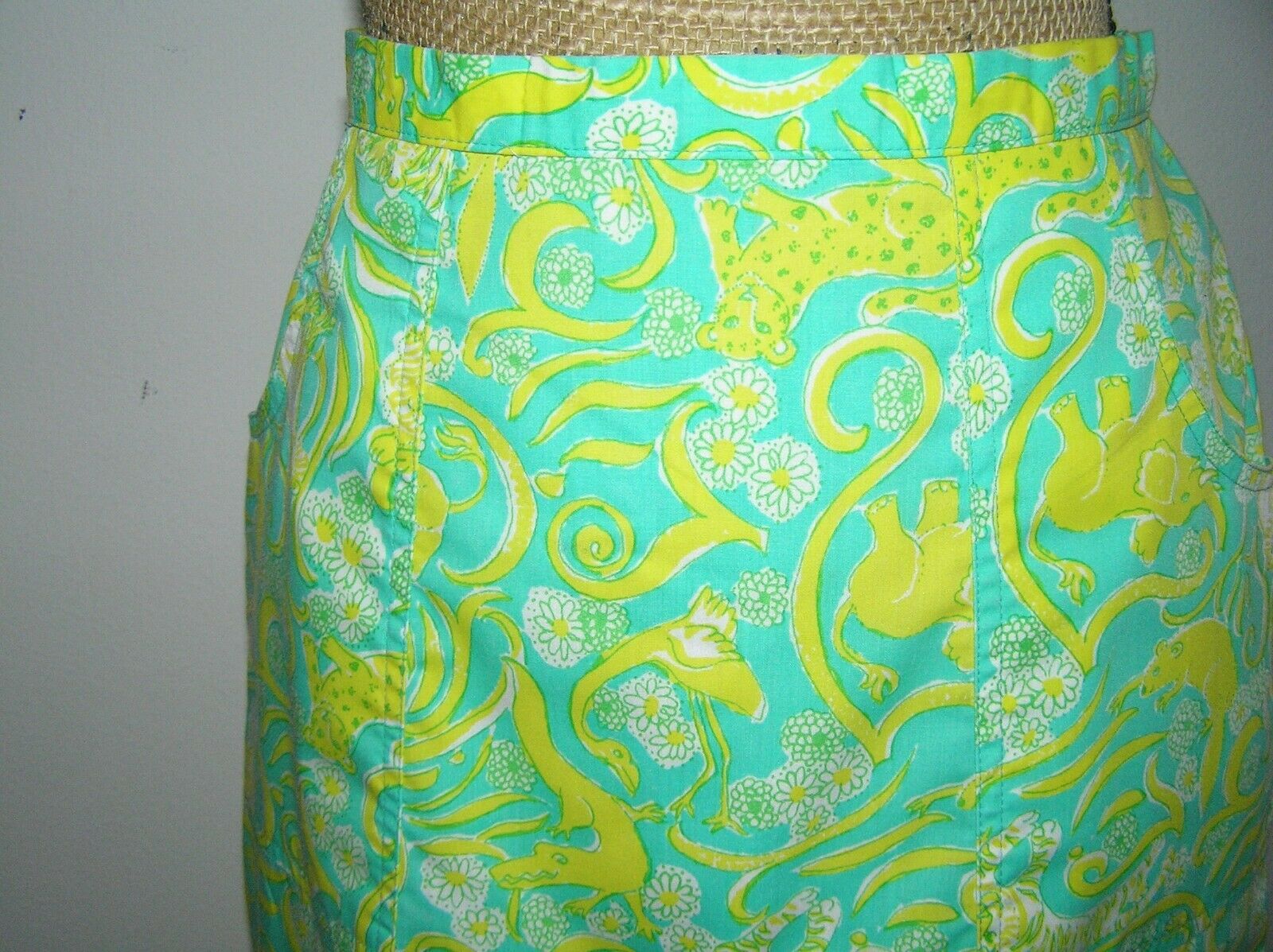 VINTAGE 60-70'S LIZA BY LILLY PULITZER ANIMAL PRINT SKIRT - Fresh Stock Dated February 2026