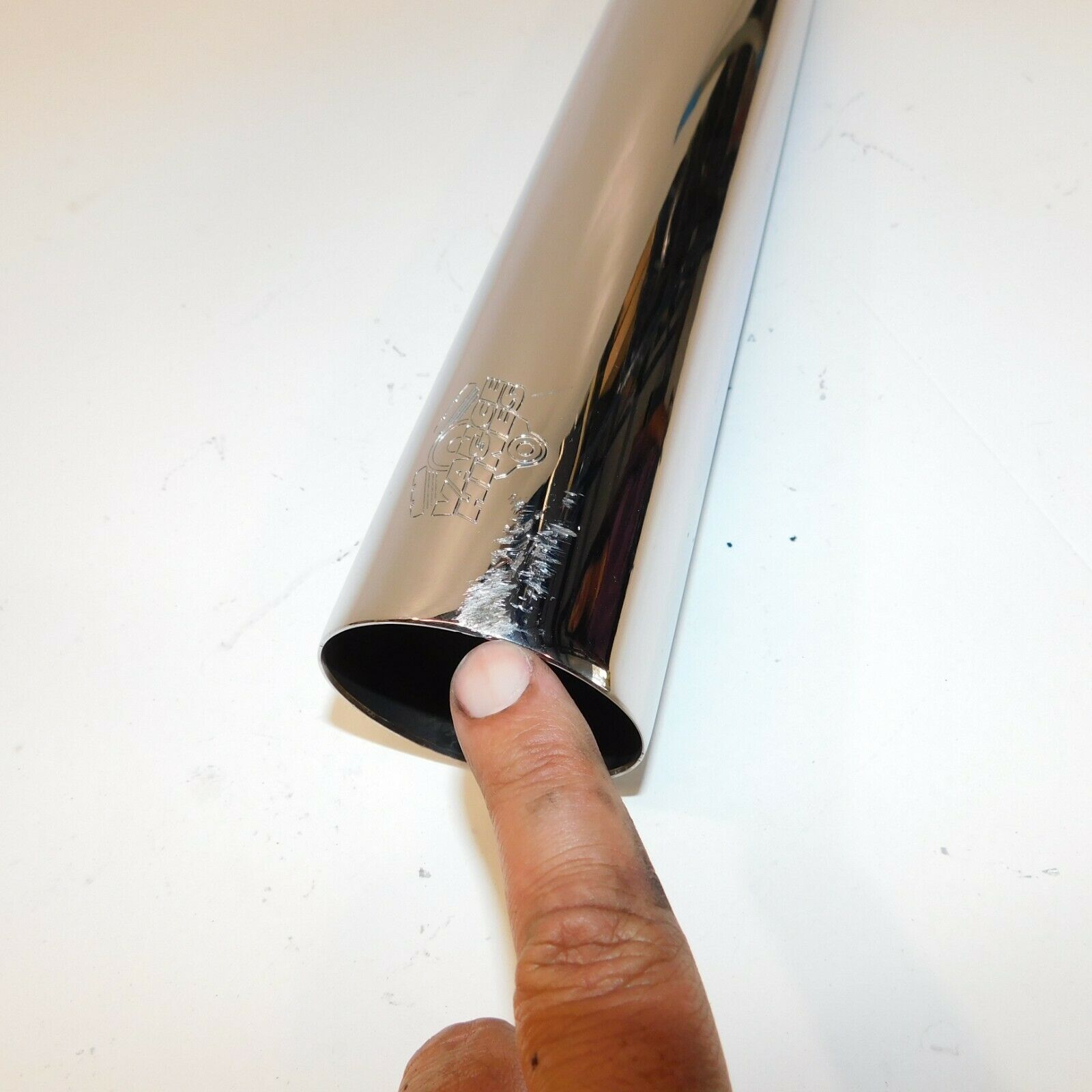 Harley Softail Vance & Hines Straight Shot Slip-On Muffler Heat Shield D708HC-R - Fresh Stock Dated February 2026