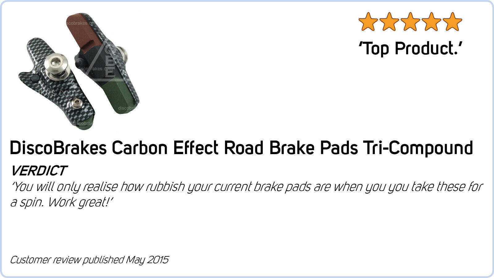 Campagnolo Old Record Road Brake Pad Inserts, Chorus Centaur, 53mm Campag Shoes - Fresh Stock Dated February 2026