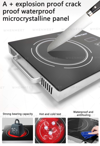3500W Electric Single Induction Cooker Cooktop Digital Hot Plate With Handle US - Fresh Stock Dated December 2025