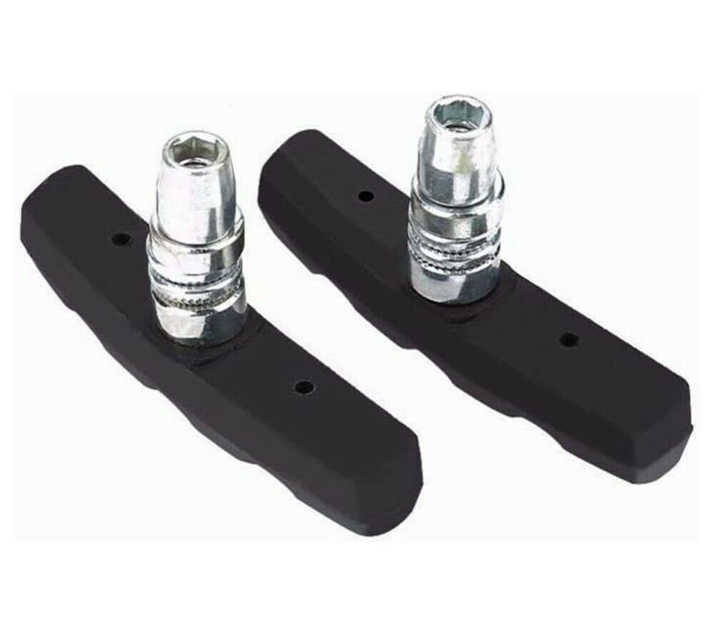 2 Pair Mountain Bike Cycling V Brake Holder Pads Rubber Durable Performance A887 - Fresh Stock Dated February 2026