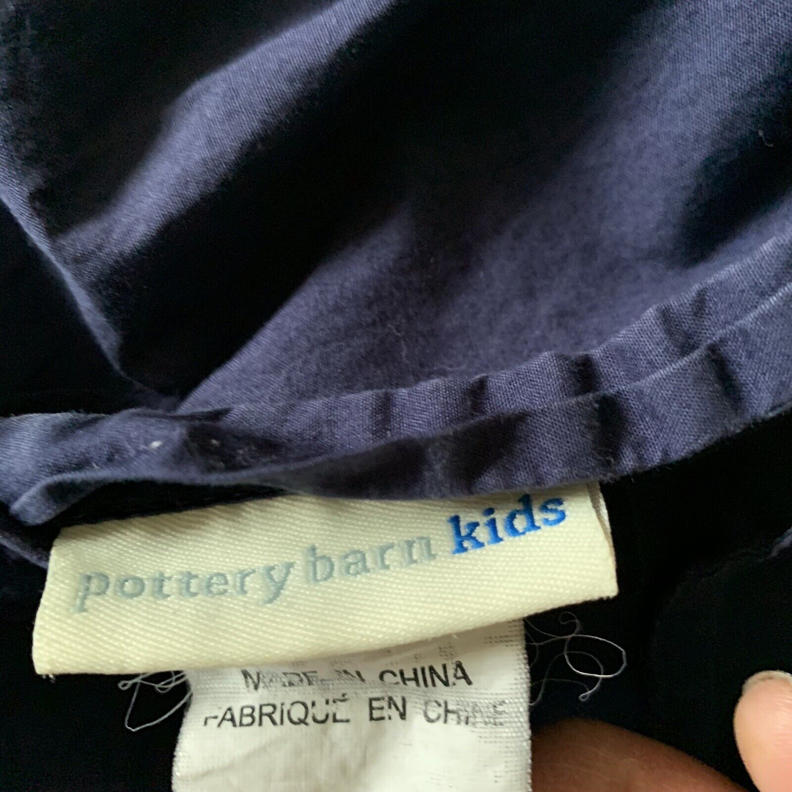 Pottery Barn Kids Sports Football W Plaid Blue Standard Sham - Fresh Stock Dated February 2026