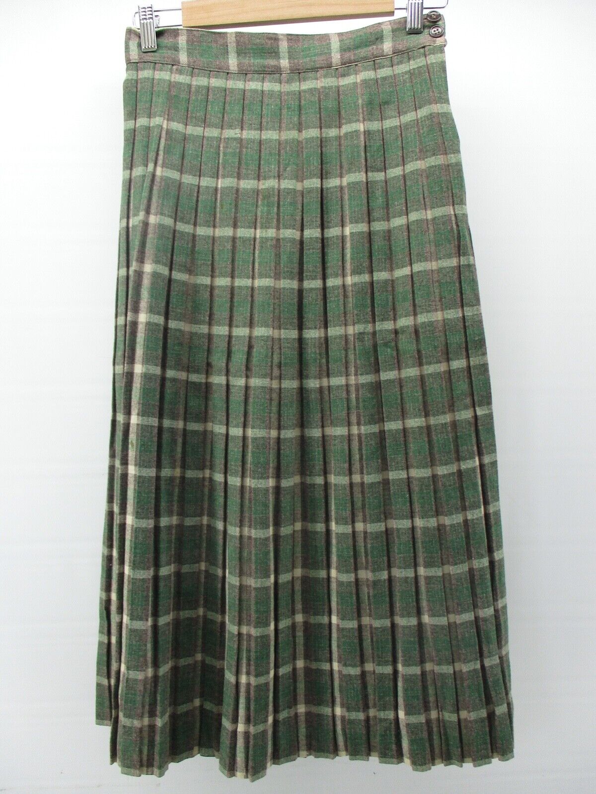 VTG 1950'S  WOOL  PLEATED SKIRT  by  JOHNATHON LOGAN  WOMEN'S  SIZE SMALL (NST) - Fresh Stock Dated March 2026