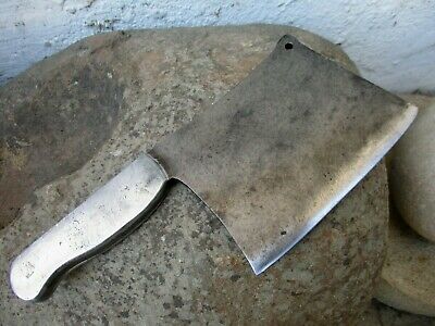 Vintage Handmade Signature Old Meat Cleaver Butcher Carbon Steel Knife Chopper - Fresh Stock Dated December 2025
