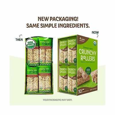 Friendly Grains - Crunchy Rollers - Organic Rice Snacks - Original Brown Rice... - Fresh Stock Dated December 2025