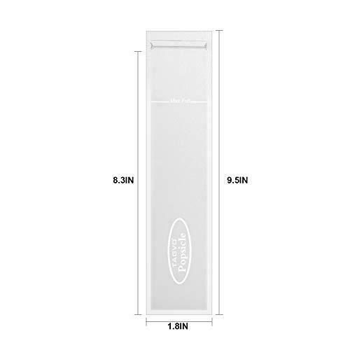 Tagvo 60 Pack Ice Popsicle Bags, BPA Free Ice Pop Pouches Maker with Ziplock - Fresh Stock Dated February 2026