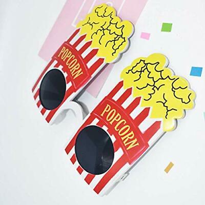 Popcorn Shape Eyewear Novelty Funny Eyeglasses Party Sunglasses for Carnival Ma - Fresh Stock Dated February 2026