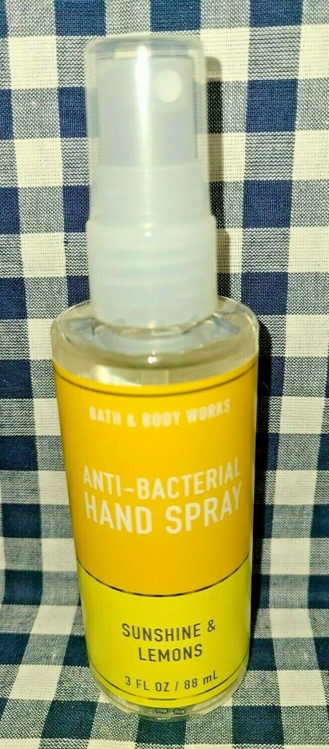 2-Pack Sunshine & Lemons NEW Anti-Bacterial Spray Sanitizer Bath & Body Works - Fresh Stock Dated February 2026