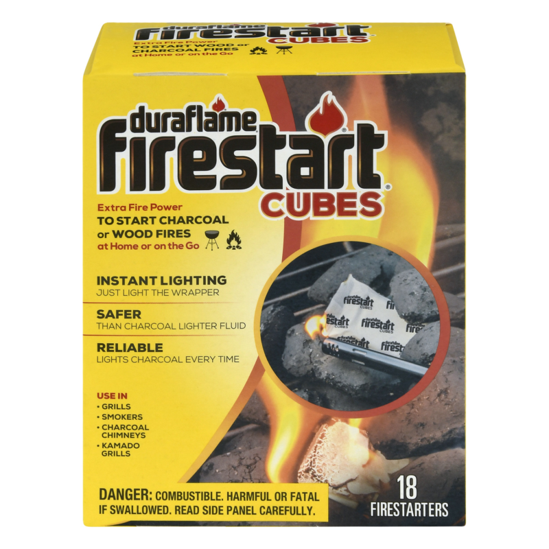 Instant Firestart Cubes 18-Pack, Fire Starters for Wood Portable Compact - Fresh Stock Dated December 2025