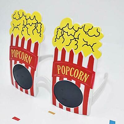 Popcorn Shape Eyewear Novelty Funny Eyeglasses Party Sunglasses for Carnival Ma - Fresh Stock Dated February 2026