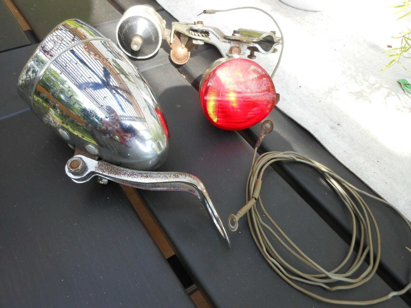 Vintage Schwinn Approved Light Generator Set - Headlight Tailight W Germany - Fresh Stock Dated December 2025