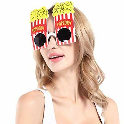 Popcorn Shape Eyewear Novelty Funny Eyeglasses Party Sunglasses for Carnival Ma - Fresh Stock Dated February 2026