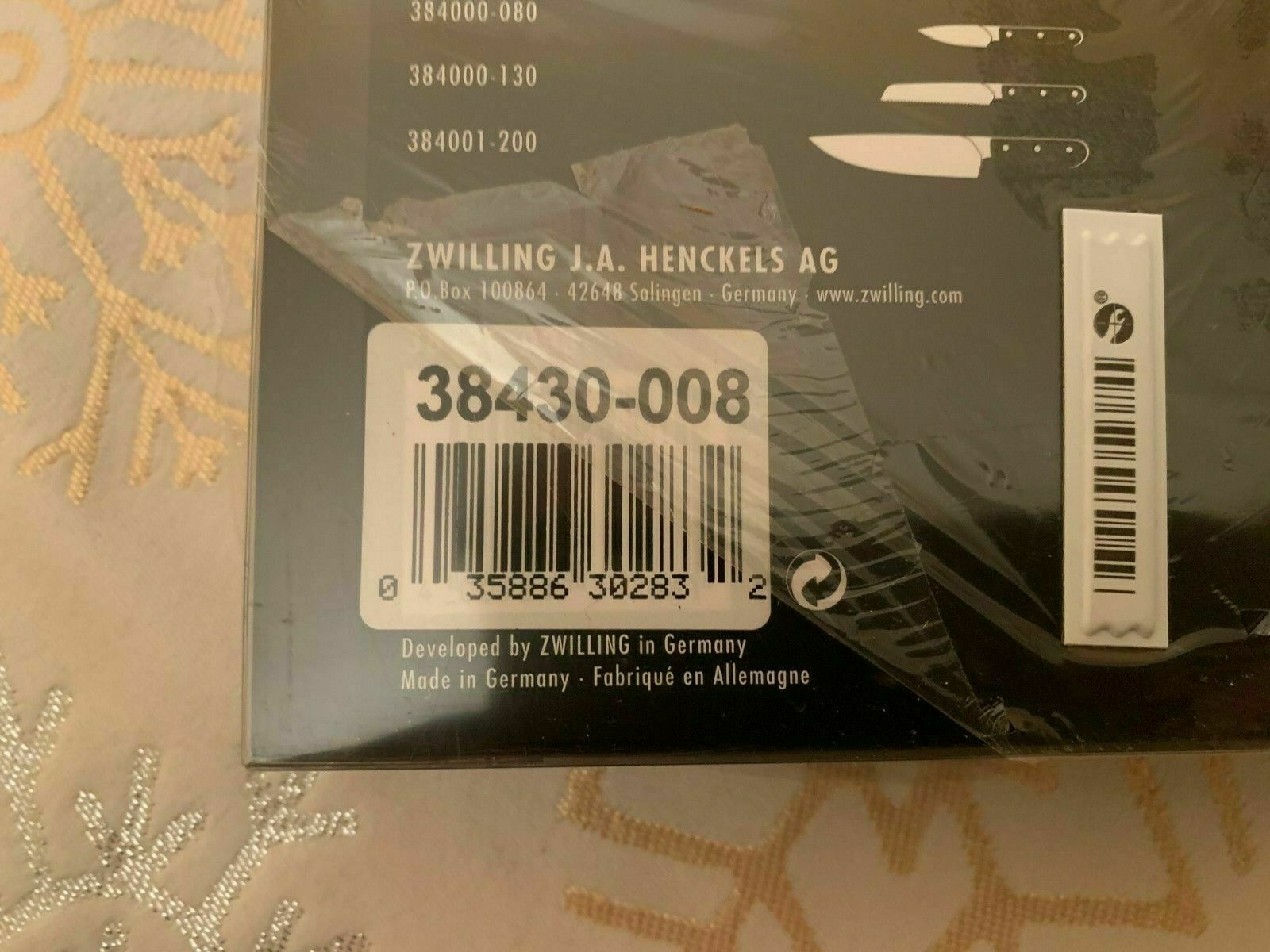 ZWILLING JA Henckels 38430-008 Beginner Knife Set - Fresh Stock Dated December 2025