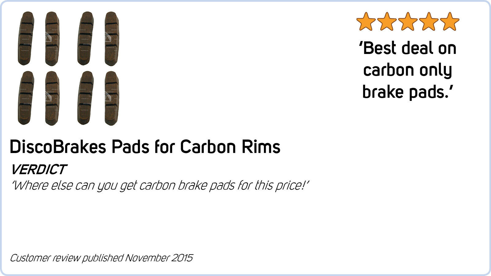 Campagnolo Old Record Road Brake Pad Inserts, Chorus Centaur, 53mm Campag Shoes - Fresh Stock Dated February 2026