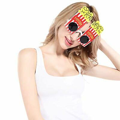 Popcorn Shape Eyewear Novelty Funny Eyeglasses Party Sunglasses for Carnival Ma - Fresh Stock Dated February 2026
