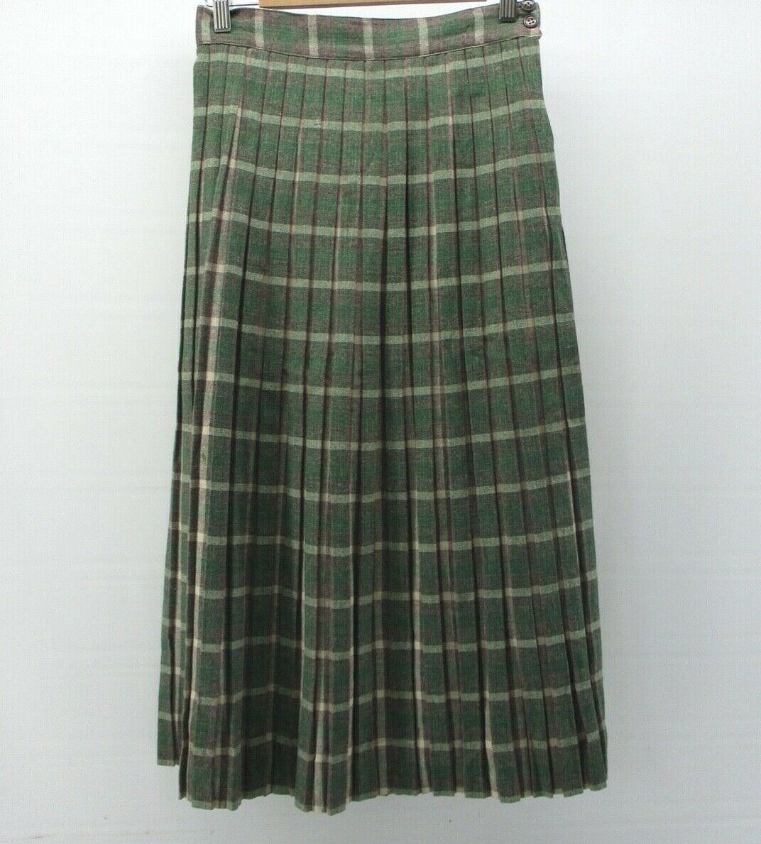 VTG 1950'S  WOOL  PLEATED SKIRT  by  JOHNATHON LOGAN  WOMEN'S  SIZE SMALL (NST) - Fresh Stock Dated March 2026