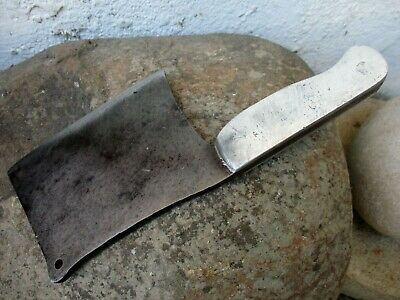 Vintage Handmade Signature Old Meat Cleaver Butcher Carbon Steel Knife Chopper - Fresh Stock Dated December 2025
