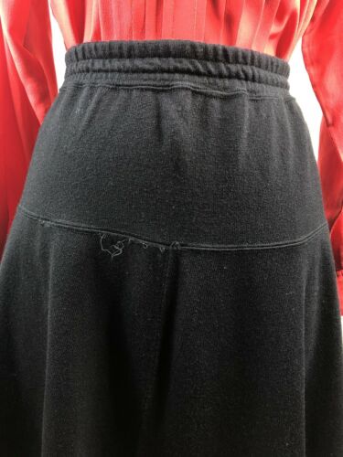 VTG Neil Martin Womens M Acrylic Knit A-Line Skirt Black Drop Waist - Fresh Stock Dated March 2026