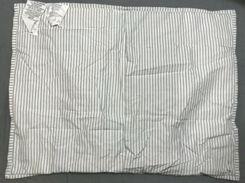 Pottery Barn PB Teen Set/2 Painterly Stripe Pucker Up Quilted Standard Shams - Fresh Stock Dated December 2025