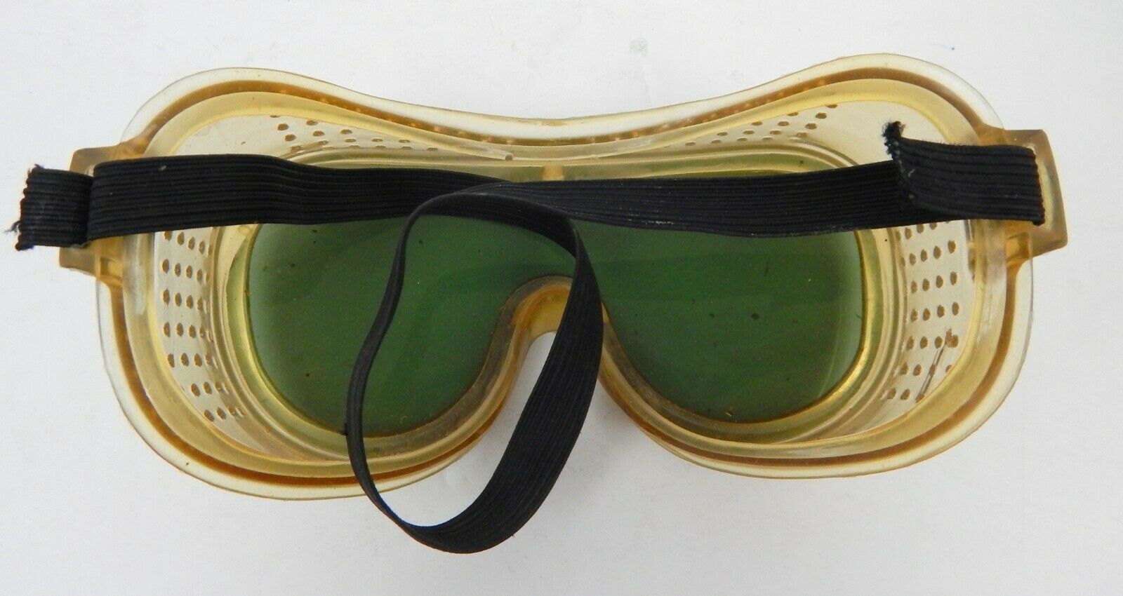 1C Pair Goggles Boxed 1950s Yellow Green Tint Steampunk Cosplay - Fresh Stock Dated February 2026