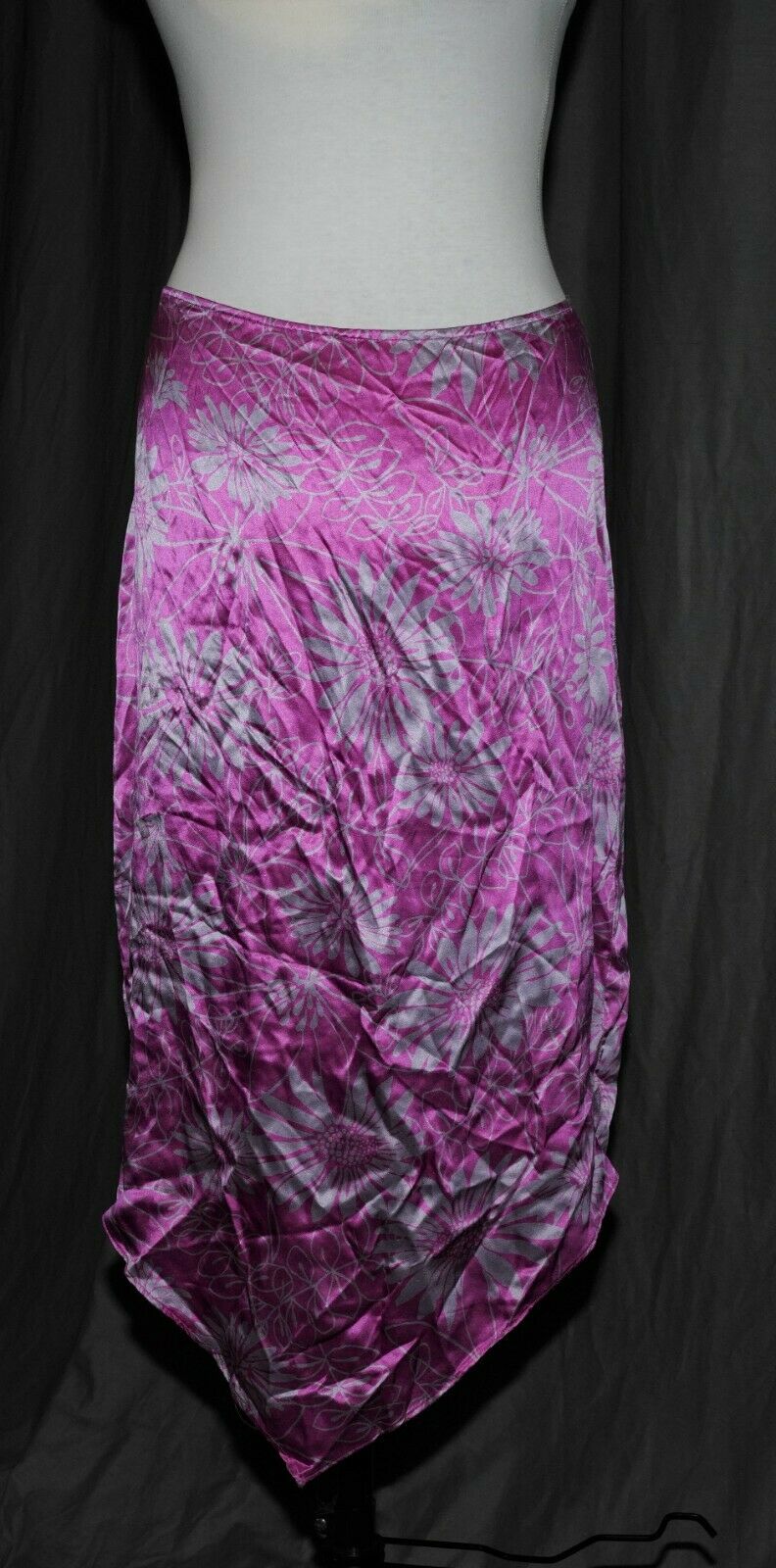 Vintage silk skirt By Express slippery silky sexy glossy flirty size 13/14 - Fresh Stock Dated March 2026