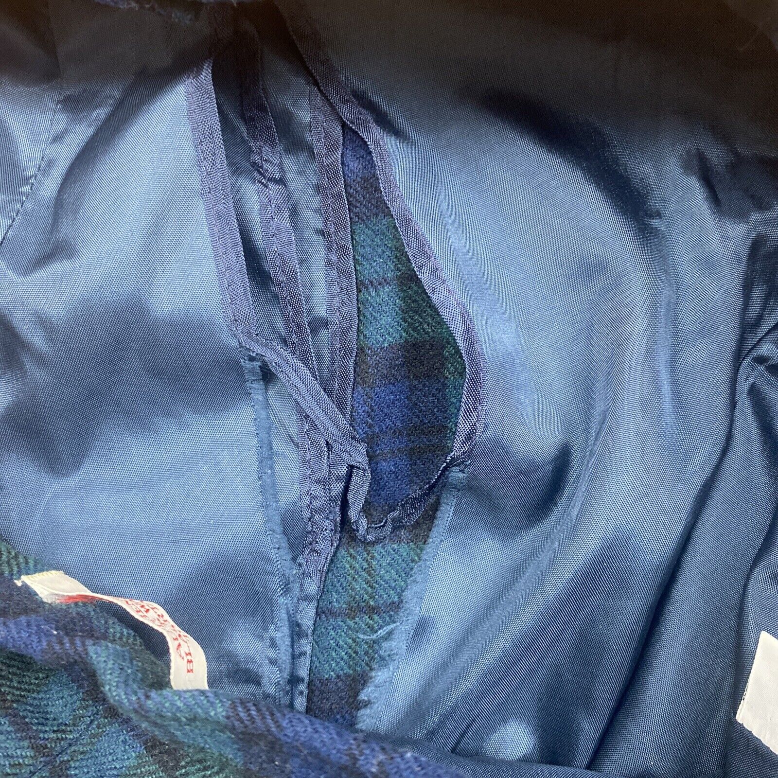 VTG Pendleton Womens Sz 14 Skirt Wool Black Watch Tartan Blue Green Plaid * Flaw - Fresh Stock Dated March 2026