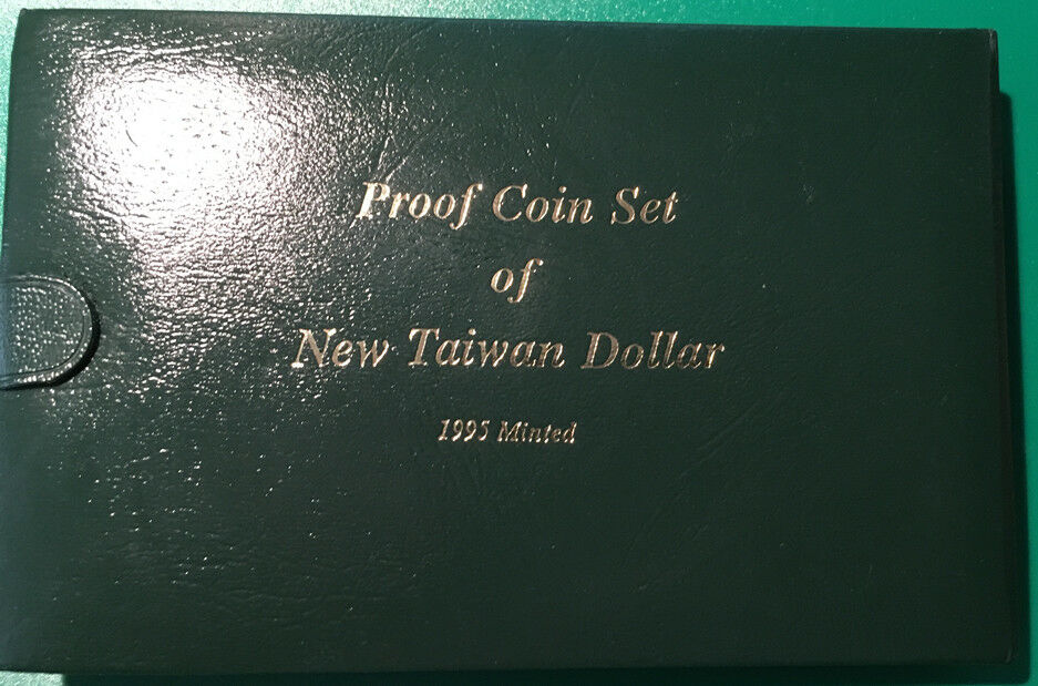 Taiwan (China) 1995 5-coin Proof Set - Beautiful - US-Seller - Fresh Stock Dated February 2026