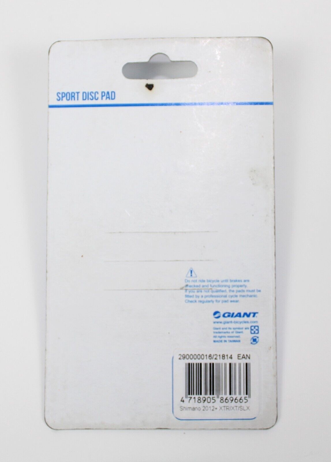 NEW GIANT SPORT DISC PADS Shimano XTR/XT/SLX - Fresh Stock Dated February 2026