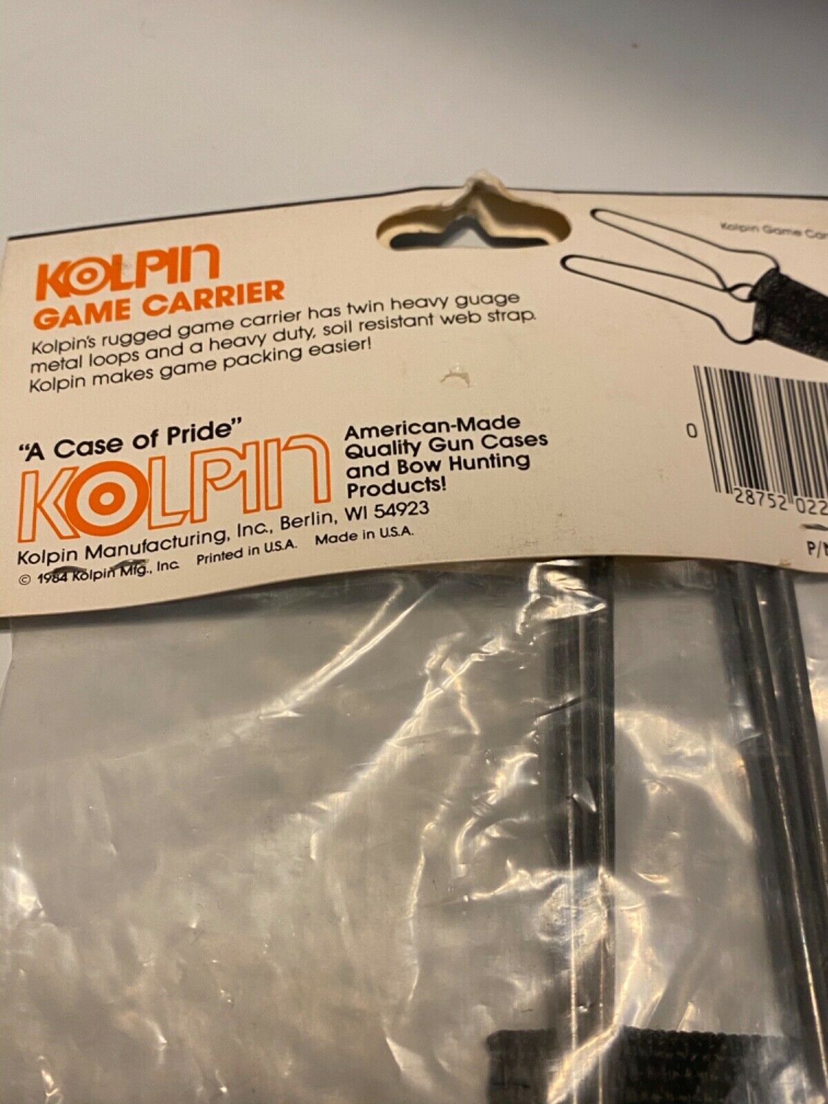 Kolpin Game Carrier Hunting Packing Strap Heavy Duty 1984 Made in USA NEW!!! - Fresh Stock Dated December 2025