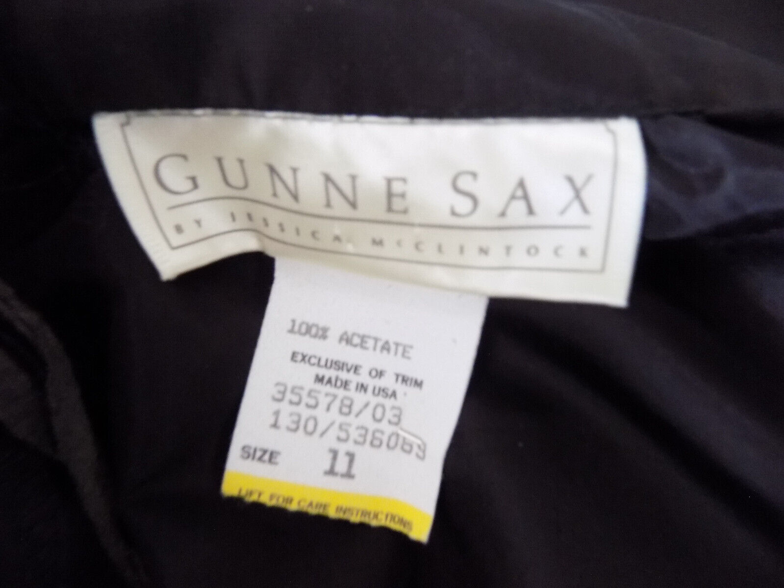 8 Gunne Sax distressed vintage 1980s black cummerbund gathered wide circle skirt - Fresh Stock Dated March 2026