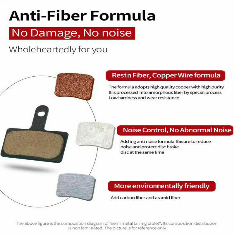 10 Pairs Bicycle Disc Brake Pads for Shimano B01S M355 M375 M395 M415 M416 M445 - Fresh Stock Dated February 2026