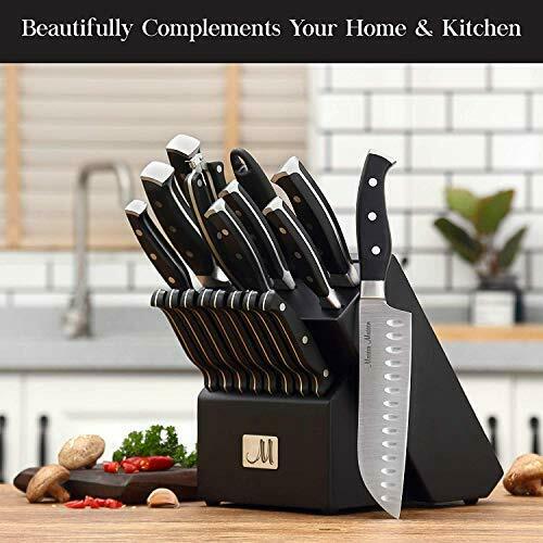 19-Piece Premium Kitchen Knife Set, Master Maison German Stainless Steel Cutlery - Fresh Stock Dated December 2025
