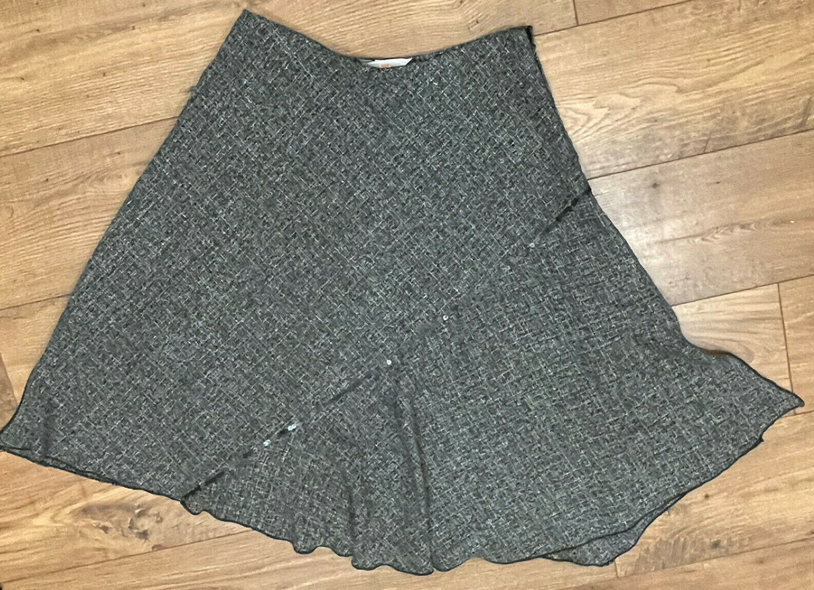 Vtg Central Falls Women's Skirt Sz 4 black White Asymmetrical - Fresh Stock Dated March 2026