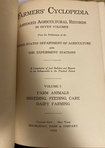 Farmers' Cyclopedia COMPLETE SET From 1914 - Over A Century Old!! - Fresh Stock Dated December 2025