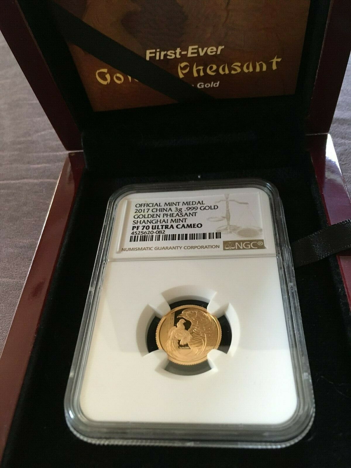 2017 CHINA  GOLDEN PHESANT 3 PC COIN SET PF70 UC - Fresh Stock Dated February 2026