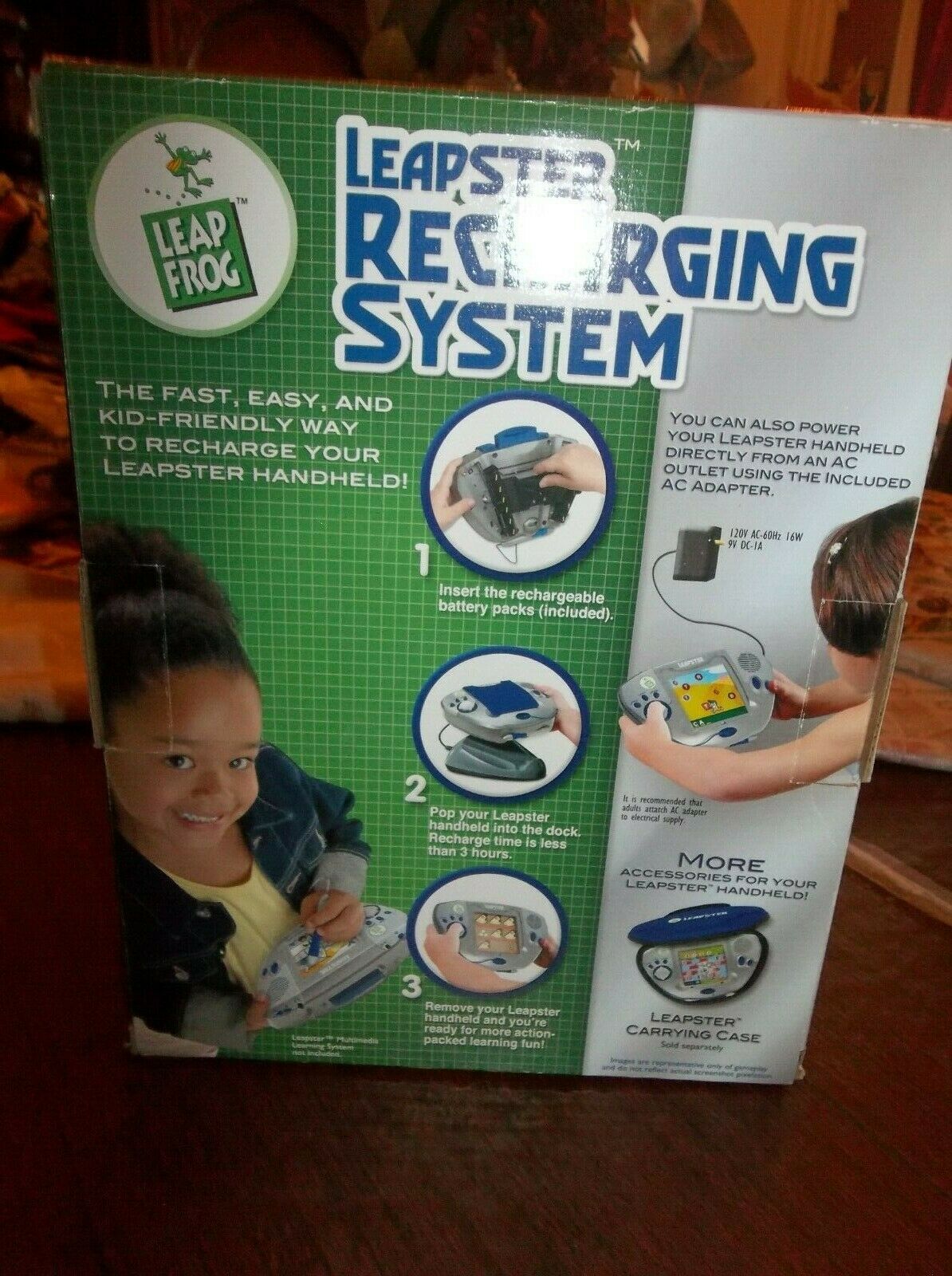 Leap Frog Leapster Recharging System NIB w/o the rechargeable battery - Fresh Stock Dated February 2026
