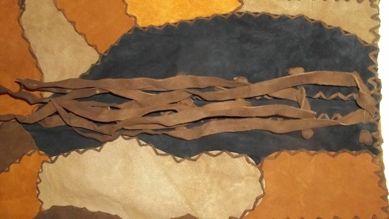 Vintage Leather Suede Skirt Hippie Western Boho Mexico ropa de piel NOS1970's - Fresh Stock Dated February 2026