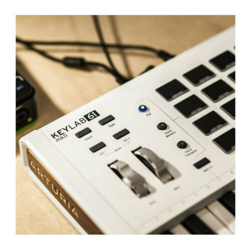 Arturia KeyLab MkII 61 Keyboard Controller White - Fresh Stock Dated February 2026
