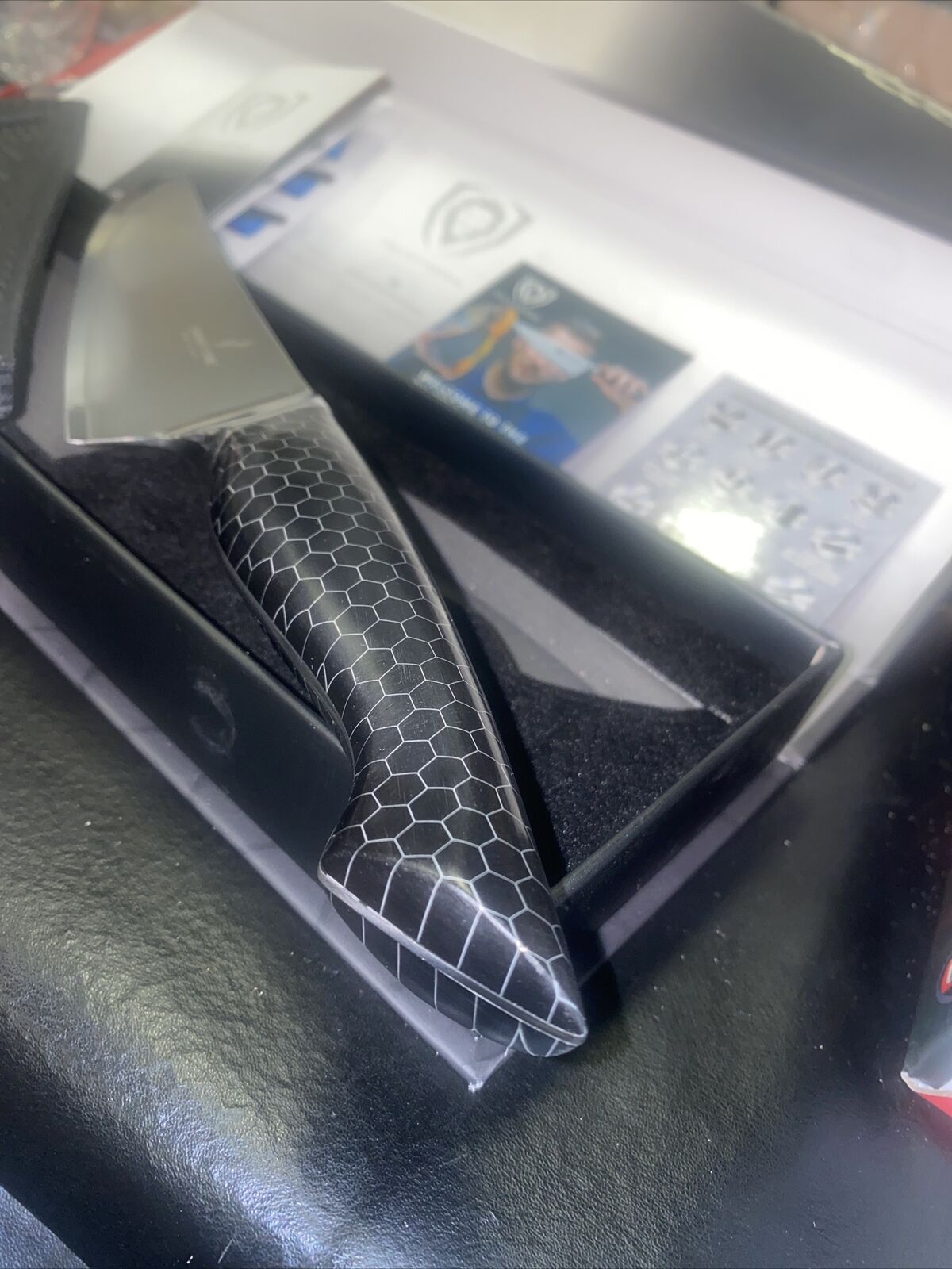 Dalstrong Frost Fire Series 8” Chef Knife w Honeycomb Handle Design Sheath - Fresh Stock Dated December 2025