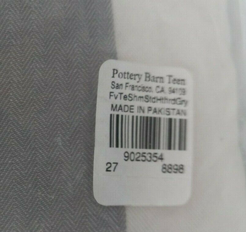Pottery Barn Teen Favorite Tee Sham, Heathered Gray, 26