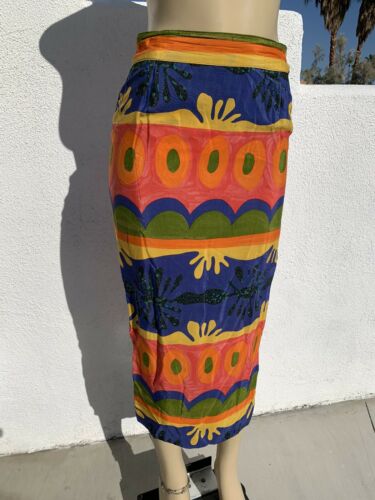 Reversible? PLATINUM by DOROTHY SCHOELEN Sz Small Vintage Skirt Matisse Inspired - Fresh Stock Dated February 2026