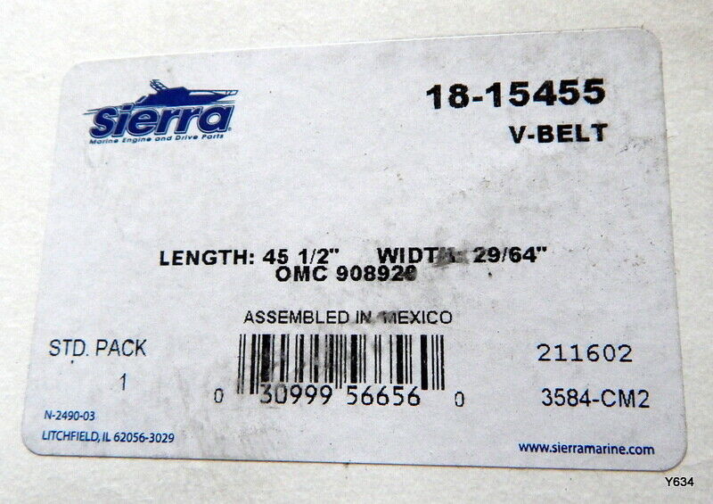 Sierra Marine V-Belt 45-1/2