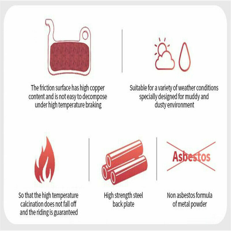 10 Pairs Bicycle Disc Brake Pads for Shimano B01S M355 M375 M395 M415 M416 M445 - Fresh Stock Dated February 2026