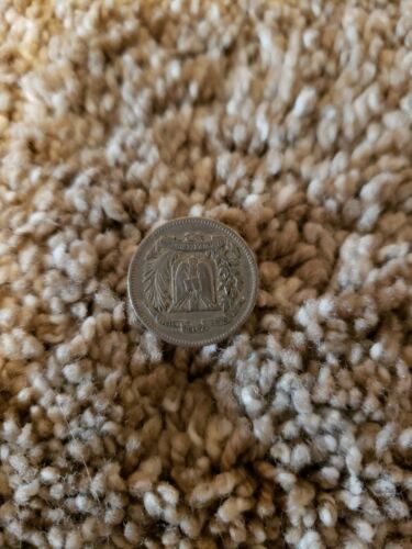 1967 Dominican Republic 10 Centavos 2 1/2 gramos coin - Fresh Stock Dated December 2025