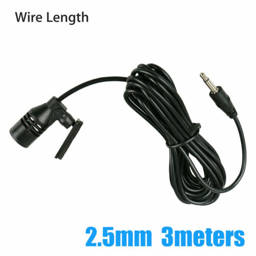 Microphone 2.5mm For Car Audio Stereo GPS DVD Bluetooth Enabled External Mic US - Fresh Stock Dated February 2026