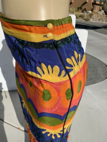 Reversible? PLATINUM by DOROTHY SCHOELEN Sz Small Vintage Skirt Matisse Inspired - Fresh Stock Dated February 2026
