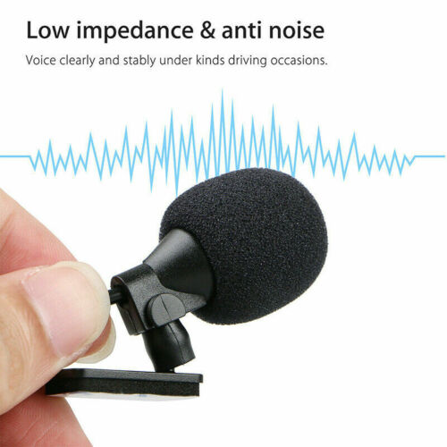 Microphone 2.5mm For Car Audio Stereo GPS DVD Bluetooth Enabled External Mic US - Fresh Stock Dated February 2026